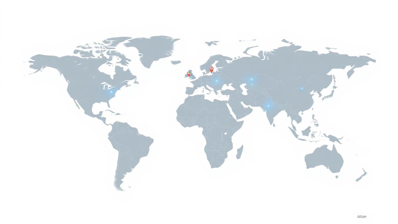 Global travel coverage map